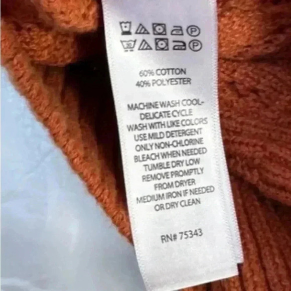 Joie V-Neck Orange Short Sleeve Sweater - Picture 5 of 5